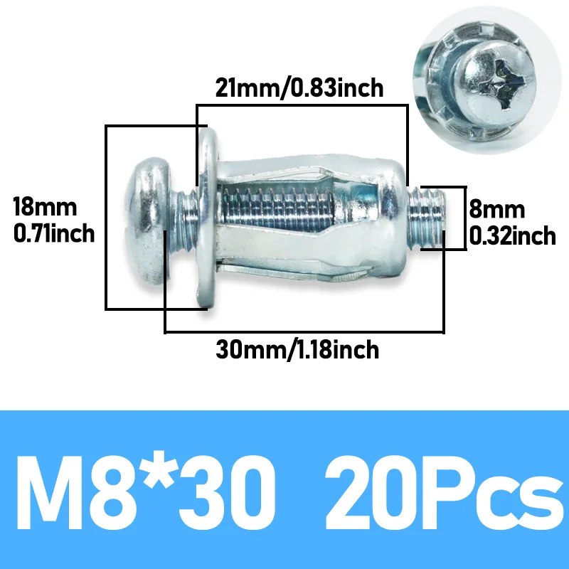 Винтовые гайки с заклепками M4-M8, 50 шт.
Винтовые гайки с заклепками M4-M8, 50 шт.