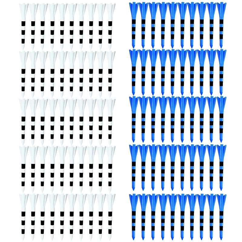 Golf Tees Pack Of 100 Reduces Friction&Side Spin 5 Prongs Professional Plastic Tees Golf Accessories
Golf Tees Pack Of 100 Reduces Friction&Side Spin 5 Prongs Professional Plastic Tees Golf Accessories