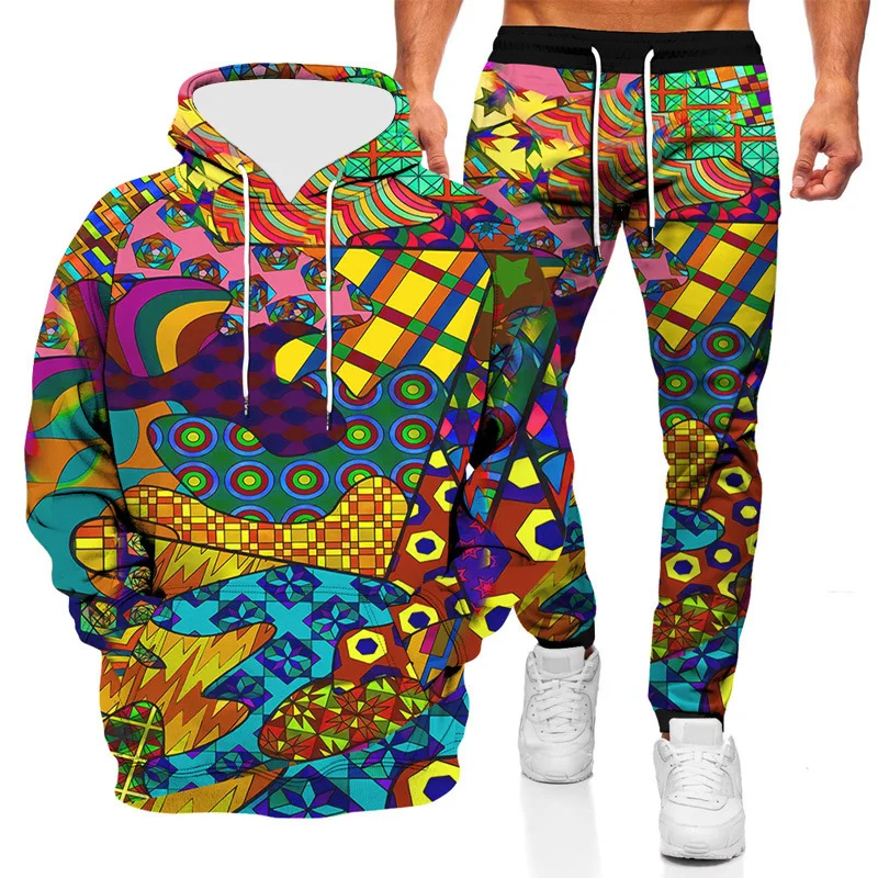 3D Printed Men's Sweatshirt Hoodies Set Men's Tracksuit Pullover Jacket Pants Long Sleeve Sportswear Autumn Clothing Male Suit
3D Printed Men's Sweatshirt Hoodies Set Men's Tracksuit Pullover Jacket Pants Long Sleeve Sportswear Autumn Clothing Male Suit