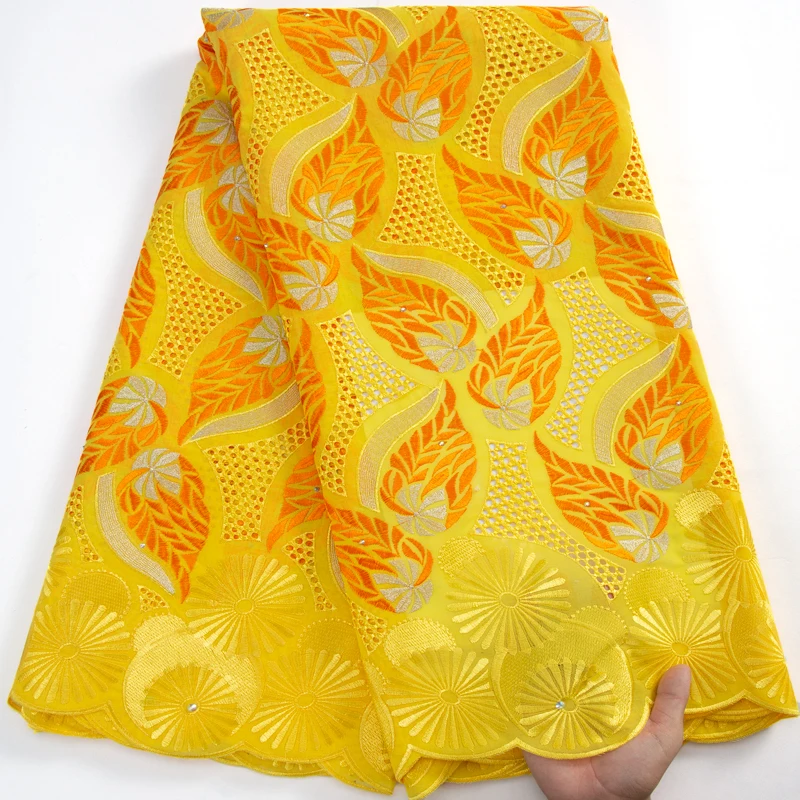 African Cotton Lace Fabric Yellow Swiss Voile Lace Fabric 2023 Nigerian Embroidered Dry Lace Fabric For Women Party Dress A3218
African Cotton Lace Fabric Yellow Swiss Voile Lace Fabric 2023 Nigerian Embroidered Dry Lace Fabric For Women Party Dress A3218
