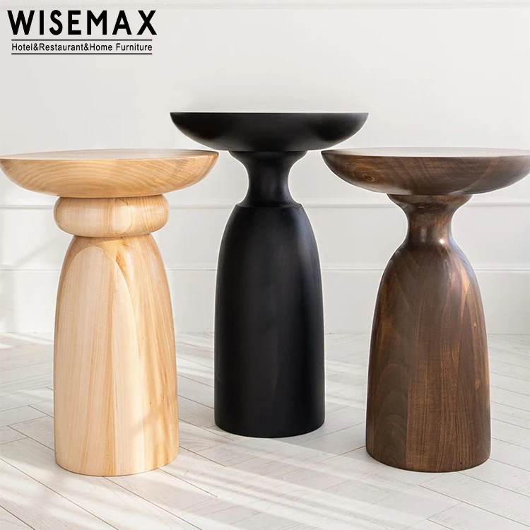 WISEMAX FURNITURE Industrial unique rustic coffee side table solid wood coffee table high quality round end table for cafe home
WISEMAX FURNITURE Industrial unique rustic coffee side table solid wood coffee table high quality round end table for cafe home