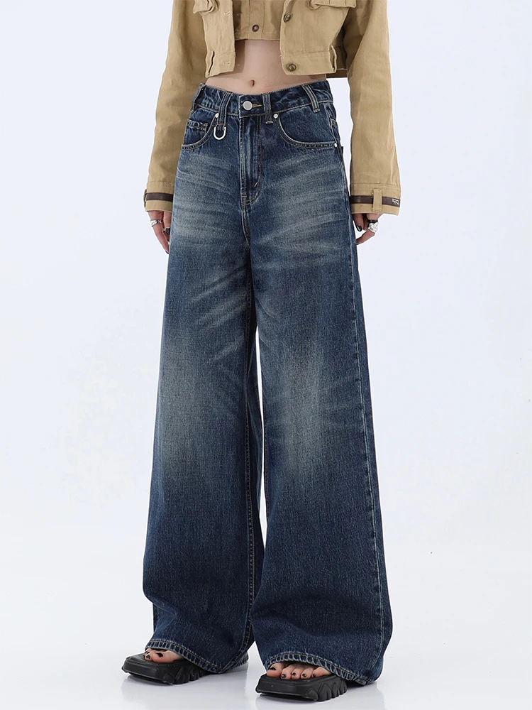 Women Baggy Jeans Blue Wash Denim Long Trousers Loose Wide Leg Pants Classical Vintage Streetwear Harajuku Y2k Korean Fashion
Women Baggy Jeans Blue Wash Denim Long Trousers Loose Wide Leg Pants Classical Vintage Streetwear Harajuku Y2k Korean Fashion