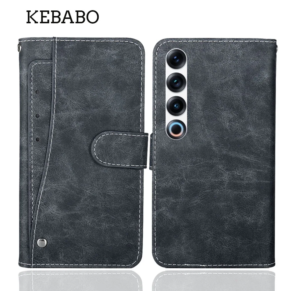 Модный кожаный кошелек для Meizu 21 Pro чехол с откидной крышкой 6 79 дюйма роскошный