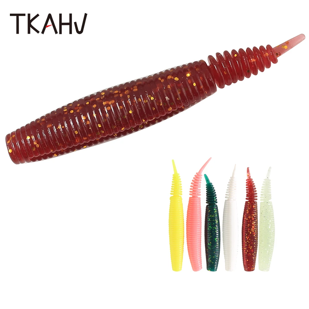 TKAHV 10 PCS 9cm Worm Larva Soft Fishing Lure With Groove Needle Tail Artificial Bait Jig Wobblers Luminous Bass Trout Swimbai
TKAHV 10 PCS 9cm Worm Larva Soft Fishing Lure With Groove Needle Tail Artificial Bait Jig Wobblers Luminous Bass Trout Swimbai