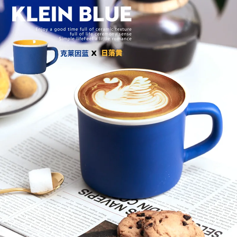 Klein Blue High Appearance Level Creative Personality Korean Ceramic Mug Coffee Cup Water Cup Milk Cup Coffee Cup
Klein Blue High Appearance Level Creative Personality Korean Ceramic Mug Coffee Cup Water Cup Milk Cup Coffee Cup
