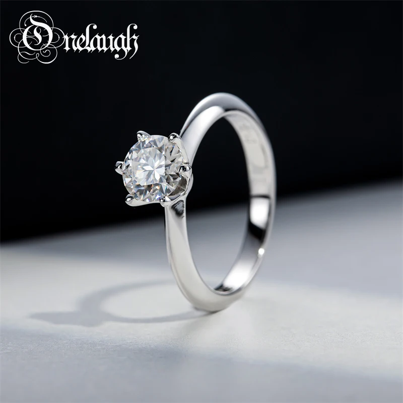 Onelaugh Classic Moissanite Diamond Ring 0.5/1.0/2.0/3.0 Carats 925 Silver Engagement Round Solitaire Ring Women's Wedding Gifts
Onelaugh Classic Moissanite Diamond Ring 0.5/1.0/2.0/3.0 Carats 925 Silver Engagement Round Solitaire Ring Women's Wedding Gifts