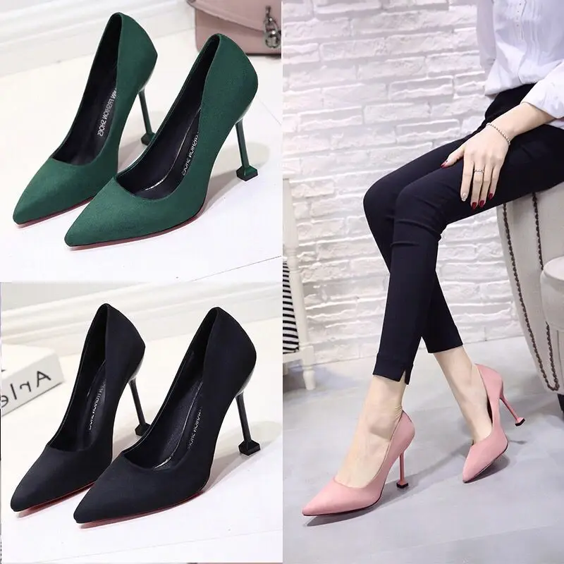 2022 Women 9cm High Heels Red Pumps Plus Size Stripper Suede Escarpins Lady Wedding Bridal Heels Scarpins Green Blue Prom Shoes
2022 Women 9cm High Heels Red Pumps Plus Size Stripper Suede Escarpins Lady Wedding Bridal Heels Scarpins Green Blue Prom Shoes