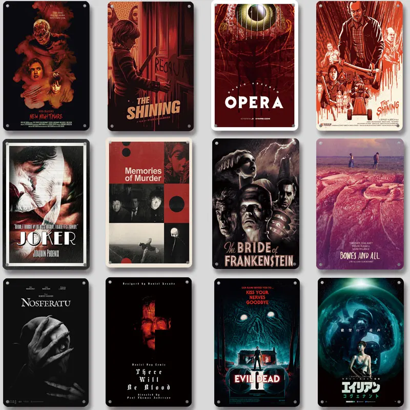 Film and Television Related Elements Horror Suspense Tin Sign Plaque Decorative Painting Wall Plaque Decor For Home Room Hotel
Film and Television Related Elements Horror Suspense Tin Sign Plaque Decorative Painting Wall Plaque Decor For Home Room Hotel