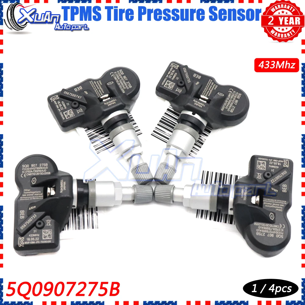 XUAN TPMS Tire Pressure Monitor Sensor 5Q0907275B For Audi Q7 Q5 Q3 TT A8 A6 A7 A3 R8 Bentley Porsche McLAREN for Volkwagen
XUAN TPMS Tire Pressure Monitor Sensor 5Q0907275B For Audi Q7 Q5 Q3 TT A8 A6 A7 A3 R8 Bentley Porsche McLAREN for Volkwagen
