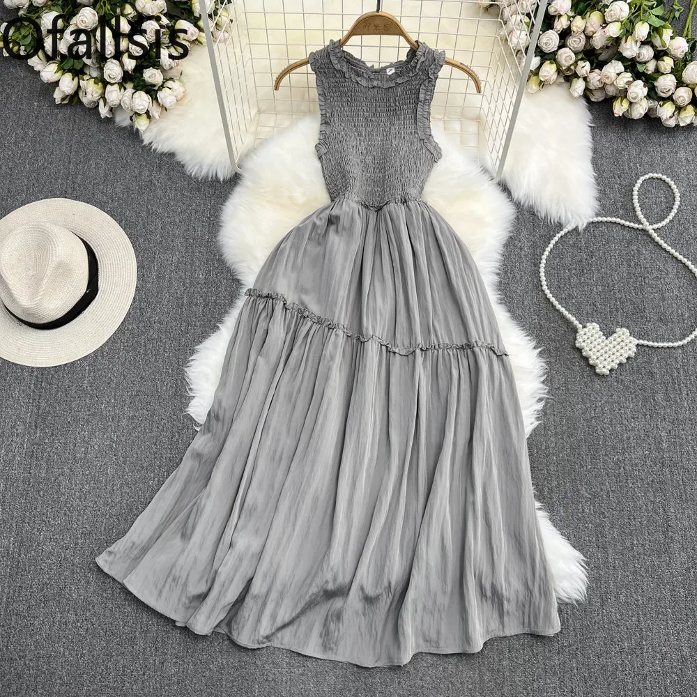 Женское длинное платье без рукавов Ofallsis, летнее платье с круглым вырезом и трапециевидным силуэтом, лето 2023
Женское длинное платье без рукавов Ofallsis, летнее платье с круглым вырезом и трапециевидным силуэтом, лето 2023