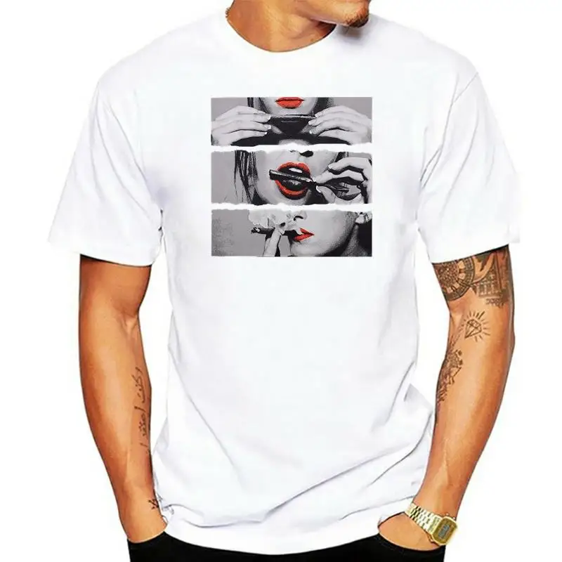 

Рубашка с надписью Roll It Lick It Smoke It, футболка для мужчин и женщин, горячая девушка, сексуальные губы, трава, 420, уличная женская футболка