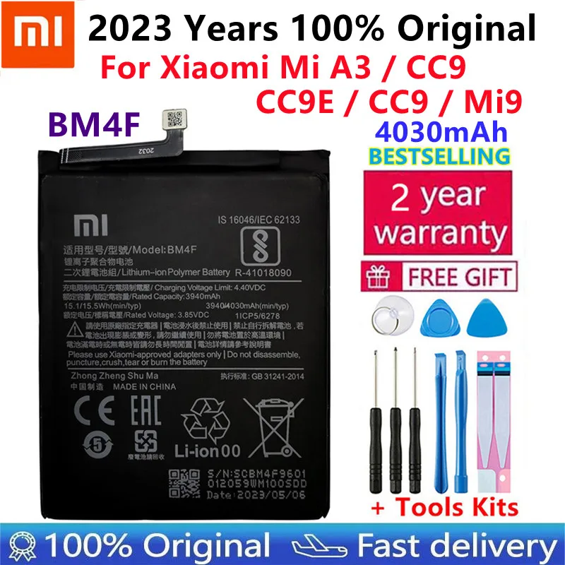 100% Оригинальный Новый Сменный аккумулятор Xiao Mi BM4F для телефона Xiaomi Mi A3 CC9 CC9E CC9 Mi9 Lite батареи + Подарочные инструменты
100% Оригинальный Новый Сменный аккумулятор Xiao Mi BM4F для телефона Xiaomi Mi A3 CC9 CC9E CC9 Mi9 Lite батареи + Подарочные инструменты