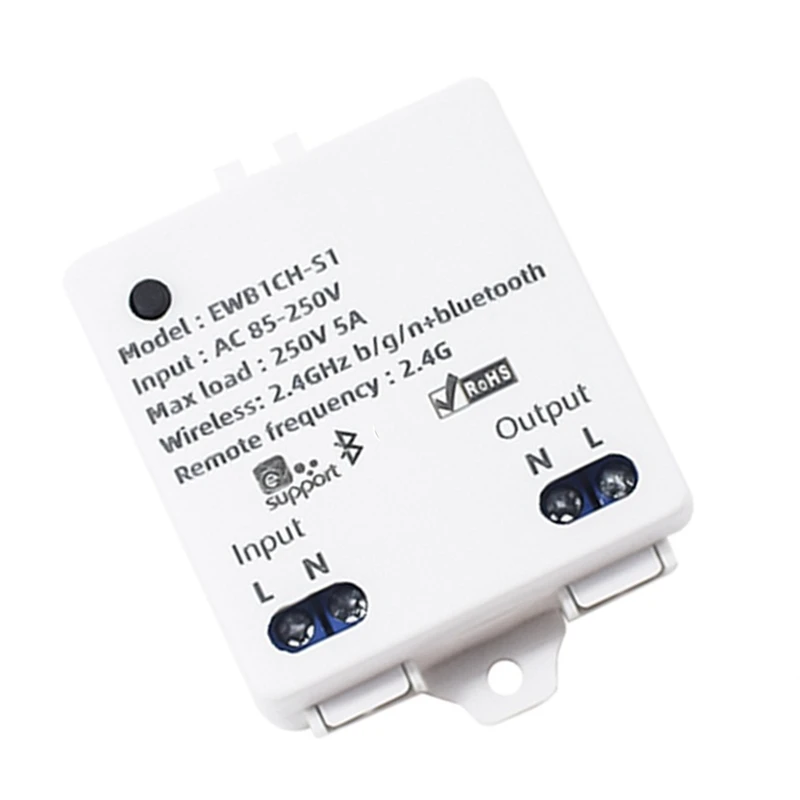 EWELINK Smart Wifi Light Switch Module 1CH AC 85-250V 2.4G Remote Control 1 Channels Inching Relay For Alexa Google Home
EWELINK Smart Wifi Light Switch Module 1CH AC 85-250V 2.4G Remote Control 1 Channels Inching Relay For Alexa Google Home
