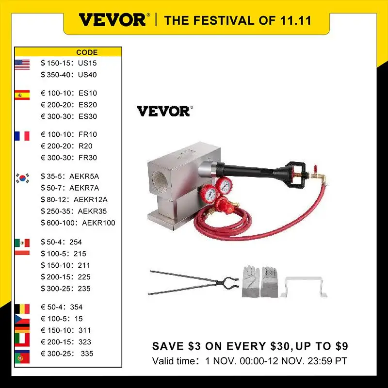 VEVOR Gas Propane Forge Blacksmithing Furnace Portable Single Burner Mullite 2300° F Temperature for Knife & Metal Tools Making
VEVOR Gas Propane Forge Blacksmithing Furnace Portable Single Burner Mullite 2300° F Temperature for Knife & Metal Tools Making