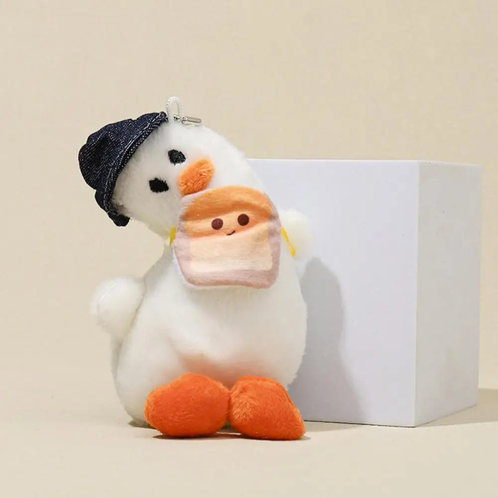Handmade Pendant Adorable Plush Pendant Crooked Neck Duck Doll Keychain Soft Cute Duckling Toy for Bag or Hanging Rope Grabber
Handmade Pendant Adorable Plush Pendant Crooked Neck Duck Doll Keychain Soft Cute Duckling Toy for Bag or Hanging Rope Grabber