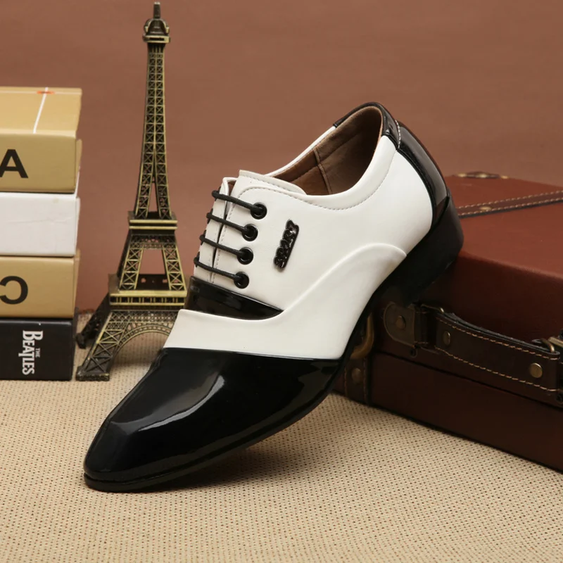 New Fashion Spring Autumn Men Dress Shoes Men Leather Shoes Lace-up British Style Pointed Toe Male Shoes Solid Men Shoes 
New Fashion Spring Autumn Men Dress Shoes Men Leather Shoes Lace-up British Style Pointed Toe Male Shoes Solid Men Shoes