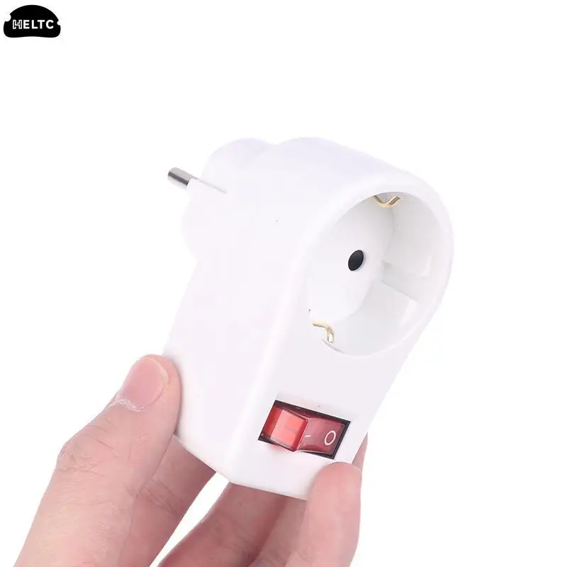 1Pc EU Extend Socket With ON/OFF Switch 16A 250V 4.8mm 2 Pin European Standard Expansion Socket Power Extension Plug Converter
1Pc EU Extend Socket With ON/OFF Switch 16A 250V 4.8mm 2 Pin European Standard Expansion Socket Power Extension Plug Converter