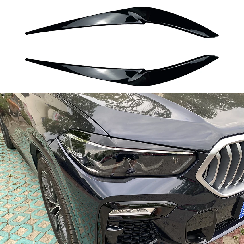 For BMW X5 G05 X6 G06 2019+ Headlight Eyebrow Eyelids Car Stickers Trim Cover Accessories Car Styling
For BMW X5 G05 X6 G06 2019+ Headlight Eyebrow Eyelids Car Stickers Trim Cover Accessories Car Styling