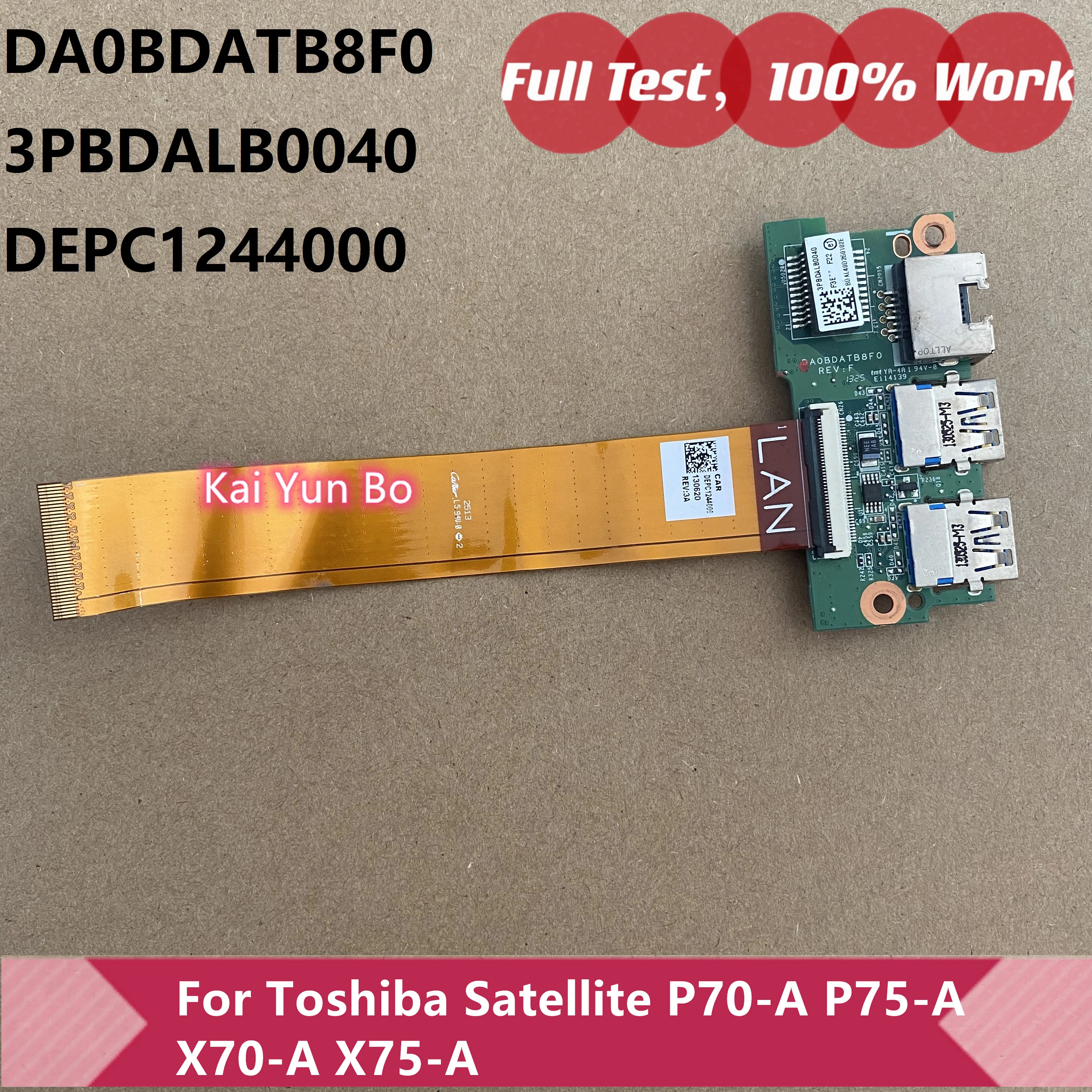 

Оригинальный кабель USB 3.0 LAN Audio Board W Toshiba Satellite P70-A P75-A Qosmio X70-A X75-A DA0BDATB8F0 DEPC1244000 3PBDALB0040