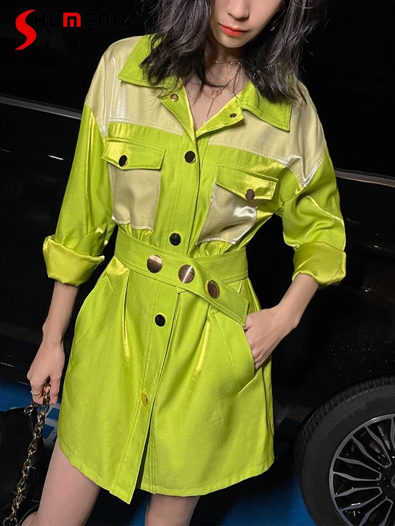Fluorescent Green Streetwear Contrast Color Fashion Handsome Workwear Jackets Casual Loose Drop-Shoulder Sleeve Coat Fashion
Fluorescent Green Streetwear Contrast Color Fashion Handsome Workwear Jackets Casual Loose Drop-Shoulder Sleeve Coat Fashion