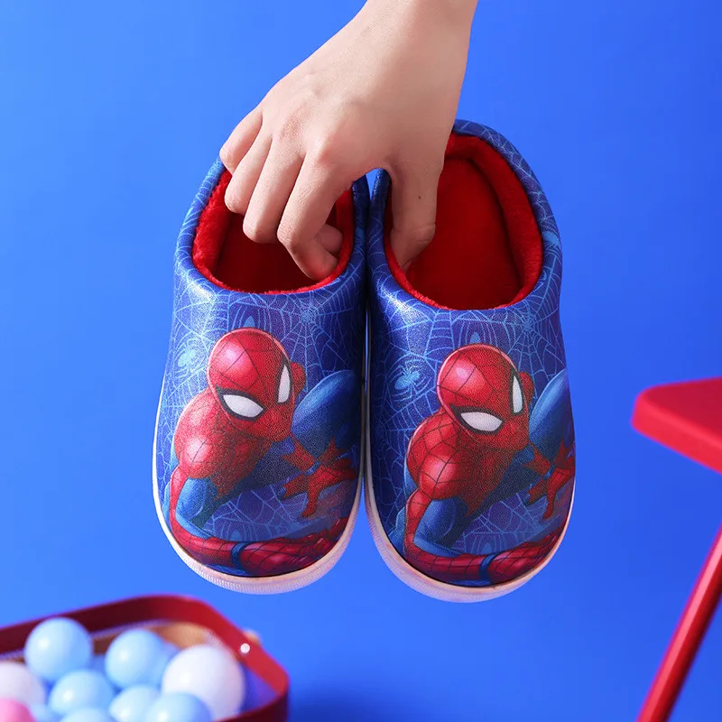 Disney Spiderman Home Slippers plush Designer Kids plaform Warm Shoes Slip on Baby Boys Shoes Child Flats
Disney Spiderman Home Slippers plush Designer Kids plaform Warm Shoes Slip on Baby Boys Shoes Child Flats