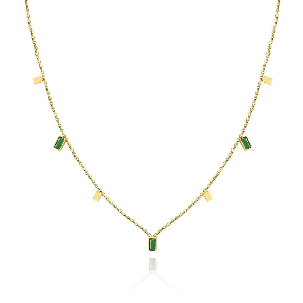 WILD & FREE Fashion Stainless Steel Gold Color Chains Necklaces For Women Simple Square Zircon Pendants Trendy Jewelry
WILD & FREE Fashion Stainless Steel Gold Color Chains Necklaces For Women Simple Square Zircon Pendants Trendy Jewelry