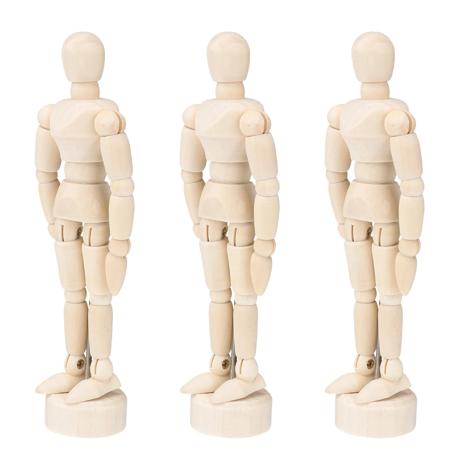 3pcs Wooden Manikin Drawing Jointed Mannequin Figurines Artist Mannequin with Stand for Painting Sketching 45 Inch
3pcs Wooden Manikin Drawing Jointed Mannequin Figurines Artist Mannequin with Stand for Painting Sketching 45 Inch
