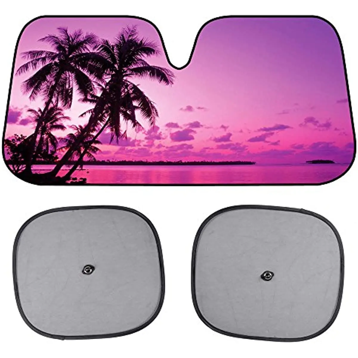 BDK Pink Purple Sunset Beach Front Windshield Sun Shade & Side Window Shades-Accordion Folding Auto Sunshade for Car Truck SUV -
BDK Pink Purple Sunset Beach Front Windshield Sun Shade & Side Window Shades-Accordion Folding Auto Sunshade for Car Truck SUV -