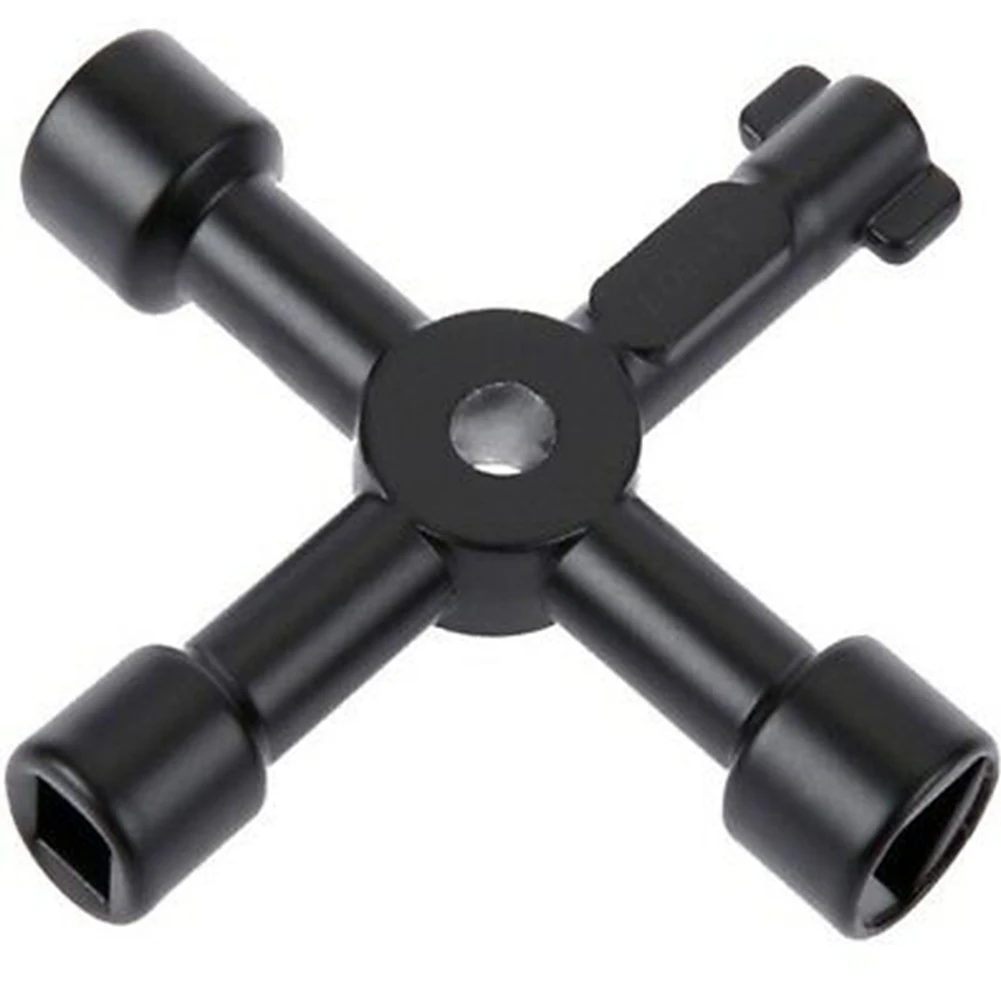 4 In 1 Key Wrench Black Zinc Alloy For Train Car Elevator Subway Elevator Water Meter Valve Square Hole Round Hole Key Tool
4 In 1 Key Wrench Black Zinc Alloy For Train Car Elevator Subway Elevator Water Meter Valve Square Hole Round Hole Key Tool