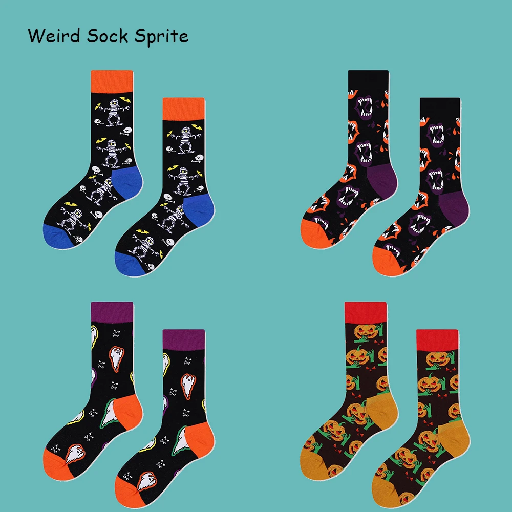 Medium tube couples all-size new cotton socks Halloween socks pumpkin skull men's and women's socks
Medium tube couples all-size new cotton socks Halloween socks pumpkin skull men's and women's socks