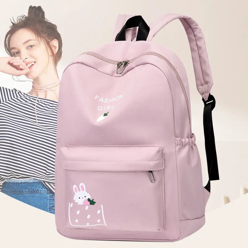 Повседневные женские рюкзаки 2023, однотонная женская вместительная школьная сумка для девочек-подростков, трендовый рюкзак, Новая модная женская сумка