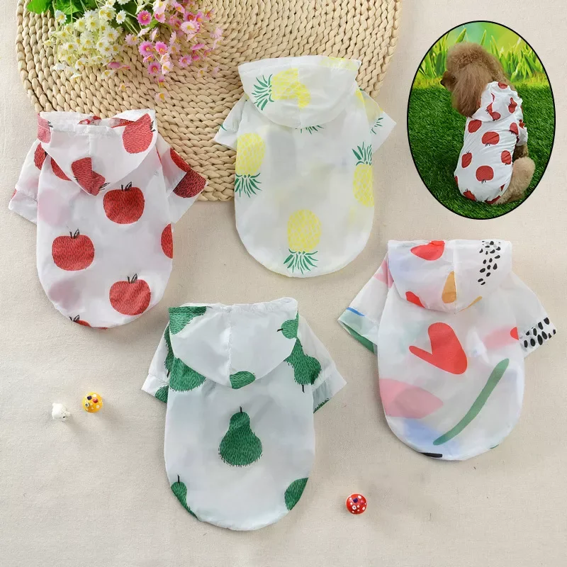 Dog Raincoat Sun-proof Clothing Sun Protection Hoodie Small Dog Clothes Print Poncho For Small Medium Pets Puppy Cat
Dog Raincoat Sun-proof Clothing Sun Protection Hoodie Small Dog Clothes Print Poncho For Small Medium Pets Puppy Cat