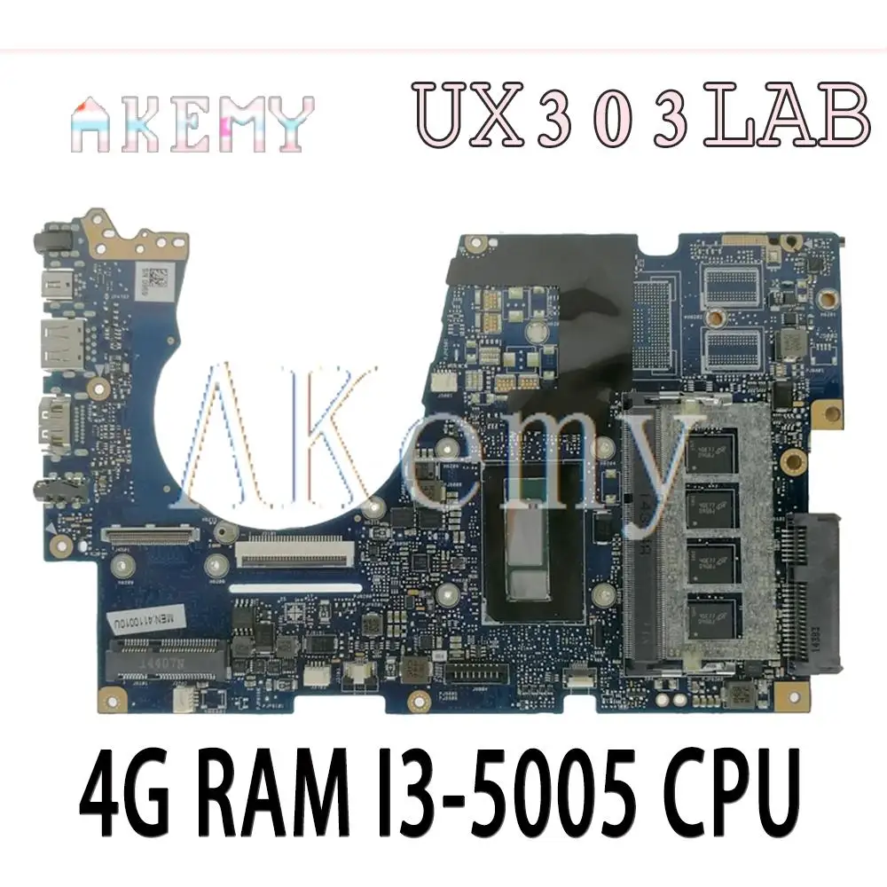 Материнская плата UX303LAB 4G RAM I3-5005 CPU для Asus UX303LA UX303LB UX303LN UX303L UX303 Материнская плата ноутбука UX303LAB
Материнская плата UX303LAB 4G RAM I3-5005 CPU для Asus UX303LA UX303LB UX303LN UX303L UX303 Материнская плата ноутбука UX303LAB