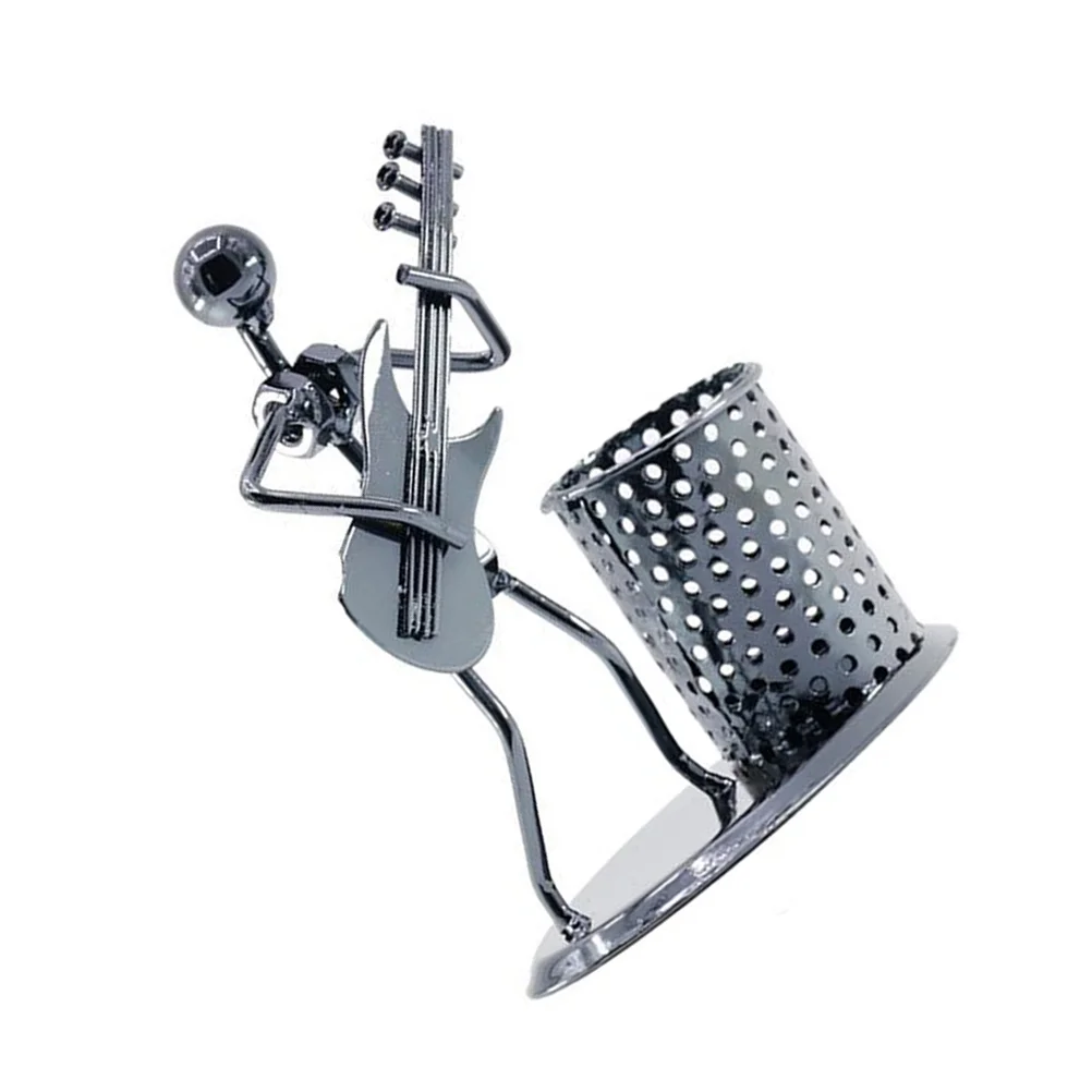 Holder Desktop Peniron Organizer Manmusicianornament Decoration Statue Metalrocker Guitar Stationery
Holder Desktop Peniron Organizer Manmusicianornament Decoration Statue Metalrocker Guitar Stationery