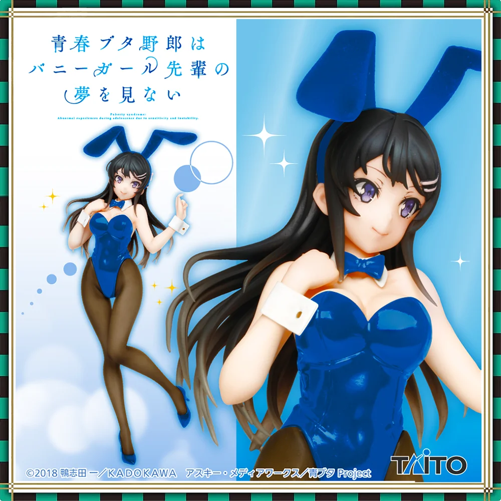 

TAITO оригинальный Coreful Mai Sakurajima Bunny Ver. Аниме Фигурка приз ПВХ полная модель Раскал не мечтает кролика девочка