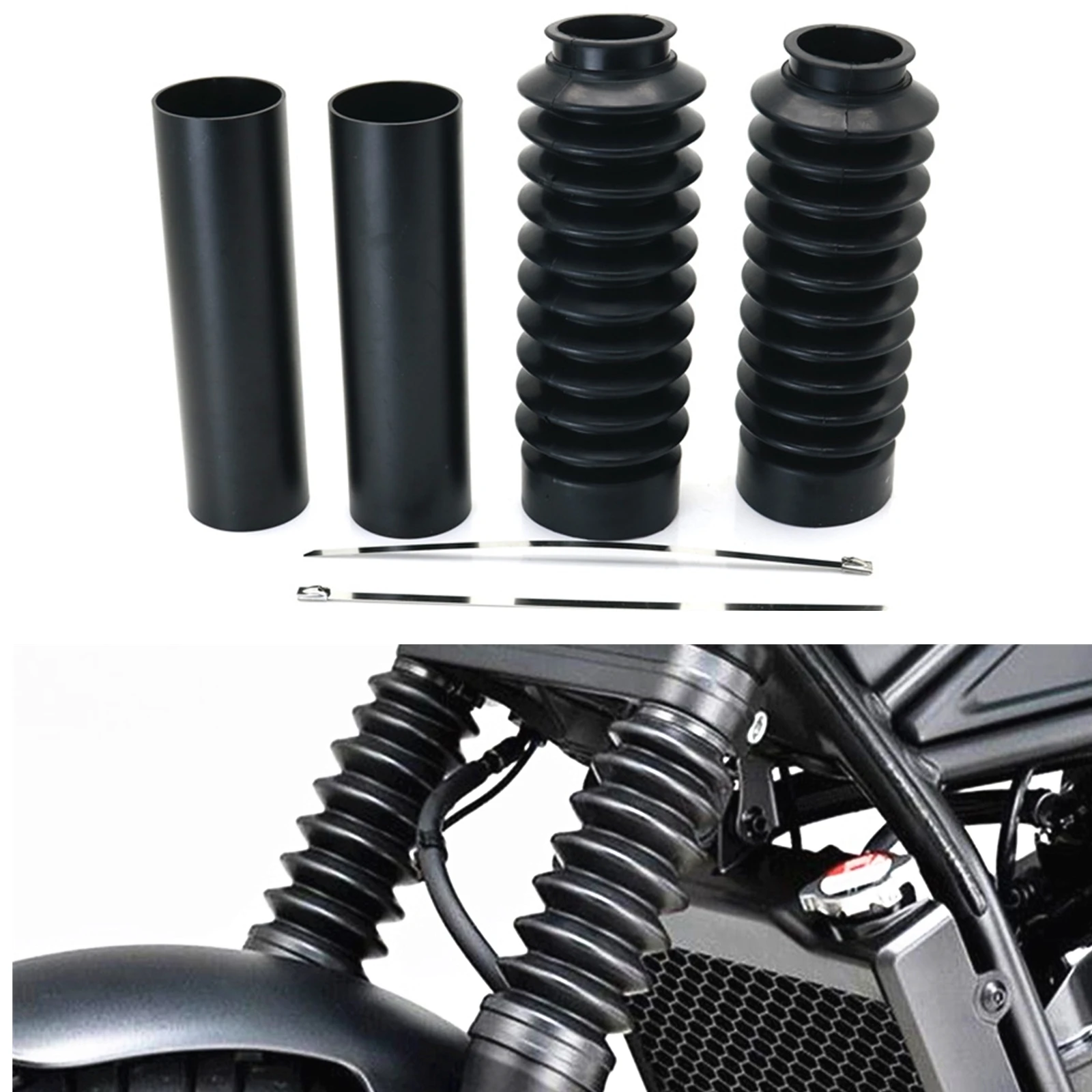 4PCS Motorcycle Front Fork Boot Slider Shock Cover Guard Motorbike Replacement Part For Honda Rebel CMX500 CMX300 2020-2021
4PCS Motorcycle Front Fork Boot Slider Shock Cover Guard Motorbike Replacement Part For Honda Rebel CMX500 CMX300 2020-2021
