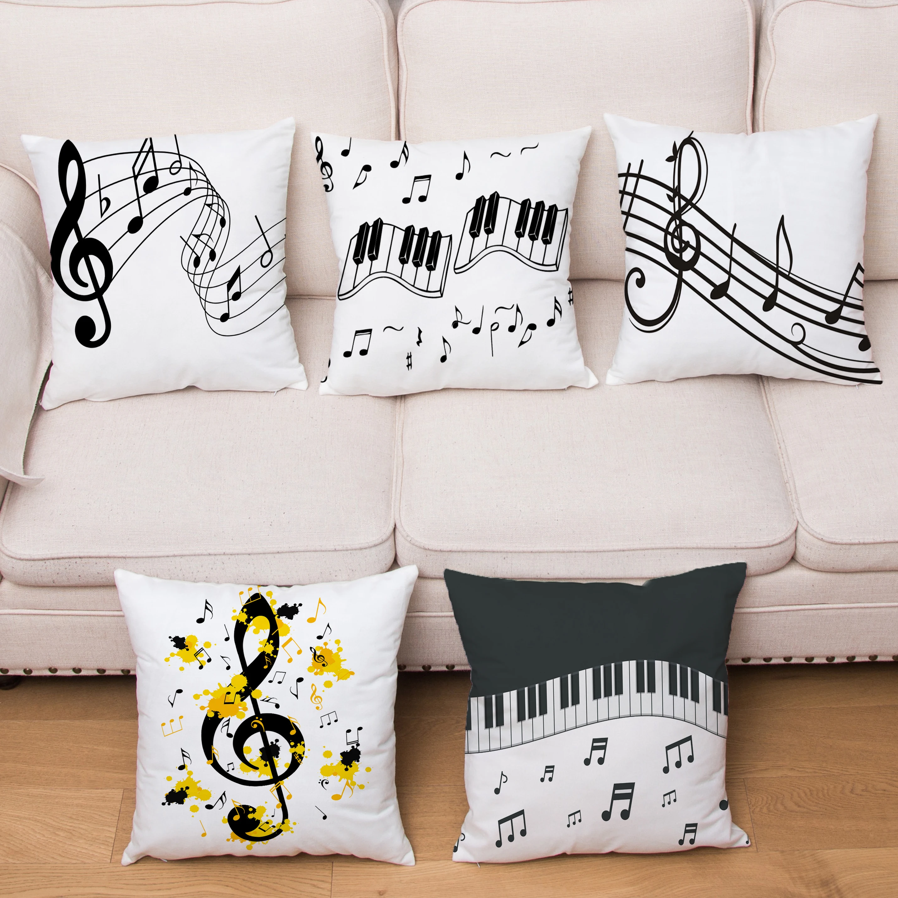 Cartoon Sheet Music Printed Cushion Cover Short Plush Pillowcase Sofa Home Decor Pillowcase Car Bedroom Pillowcase Home Decor
Cartoon Sheet Music Printed Cushion Cover Short Plush Pillowcase Sofa Home Decor Pillowcase Car Bedroom Pillowcase Home Decor