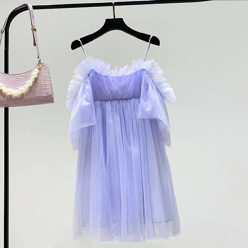 Sexy Slash Neck Mesh Splice Cascading Ruffles Chiffon Dress Bohemian Camisole Lotus Pleated A-Line Mesh Dress Gauze Vestidos
Sexy Slash Neck Mesh Splice Cascading Ruffles Chiffon Dress Bohemian Camisole Lotus Pleated A-Line Mesh Dress Gauze Vestidos