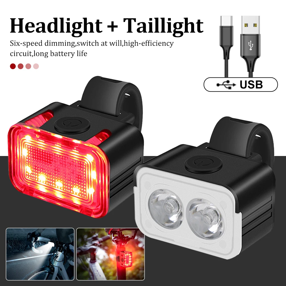 300LM LED Bike Light Bicycle Front Rear Light USB Charge Headlight Cycling Taillight Bicycle Lantern Lamp Bike Accessories
300LM LED Bike Light Bicycle Front Rear Light USB Charge Headlight Cycling Taillight Bicycle Lantern Lamp Bike Accessories