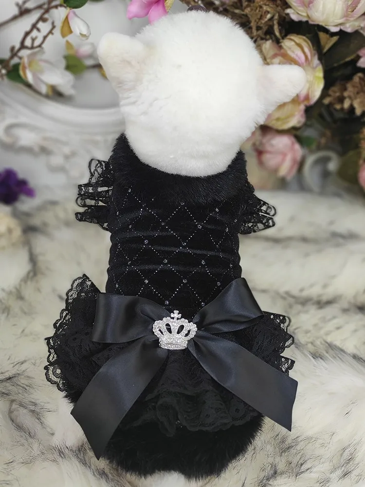 Handmade Winter Dog Clothes Pet Supplies Coat Jacket Cotton Padded Parkas Velour Plaid Black Fur Collar Tulle Skirt Warm Holiday
Handmade Winter Dog Clothes Pet Supplies Coat Jacket Cotton Padded Parkas Velour Plaid Black Fur Collar Tulle Skirt Warm Holiday