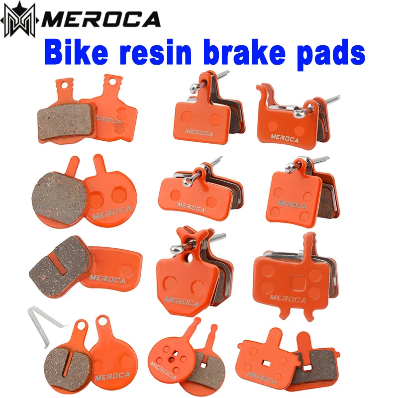 

MEROCA 1 Pair/2 Pieces MTB Road Bike Brake Pads Semi-Metal Resin Pads For SHIMANO SRAM AVID HAYES Magura ZOOM Bike Parts