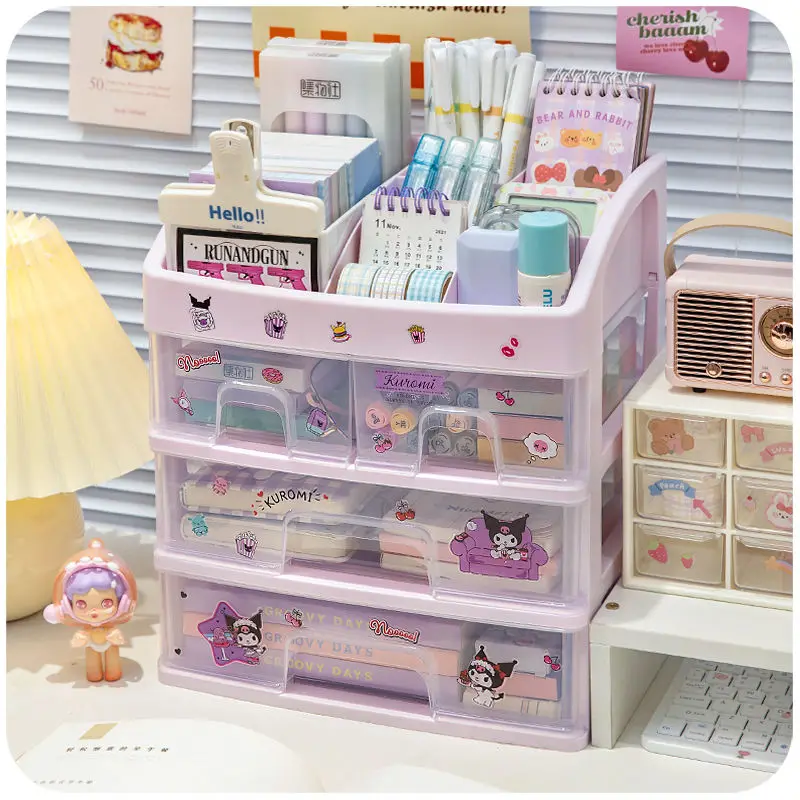 Sanrios Kuromi Anime Kawaii High-Capacity Multi-Storey Multi-Function Student Office Desktop Home Cosmetics Shelf Storage Box
Sanrios Kuromi Anime Kawaii High-Capacity Multi-Storey Multi-Function Student Office Desktop Home Cosmetics Shelf Storage Box