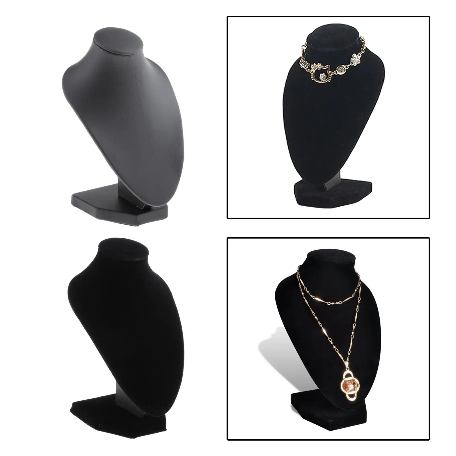 2x PU Leather/Velvet Jewelry Display Chain Necklace Display Holder Organizer
2x PU Leather/Velvet Jewelry Display Chain Necklace Display Holder Organizer