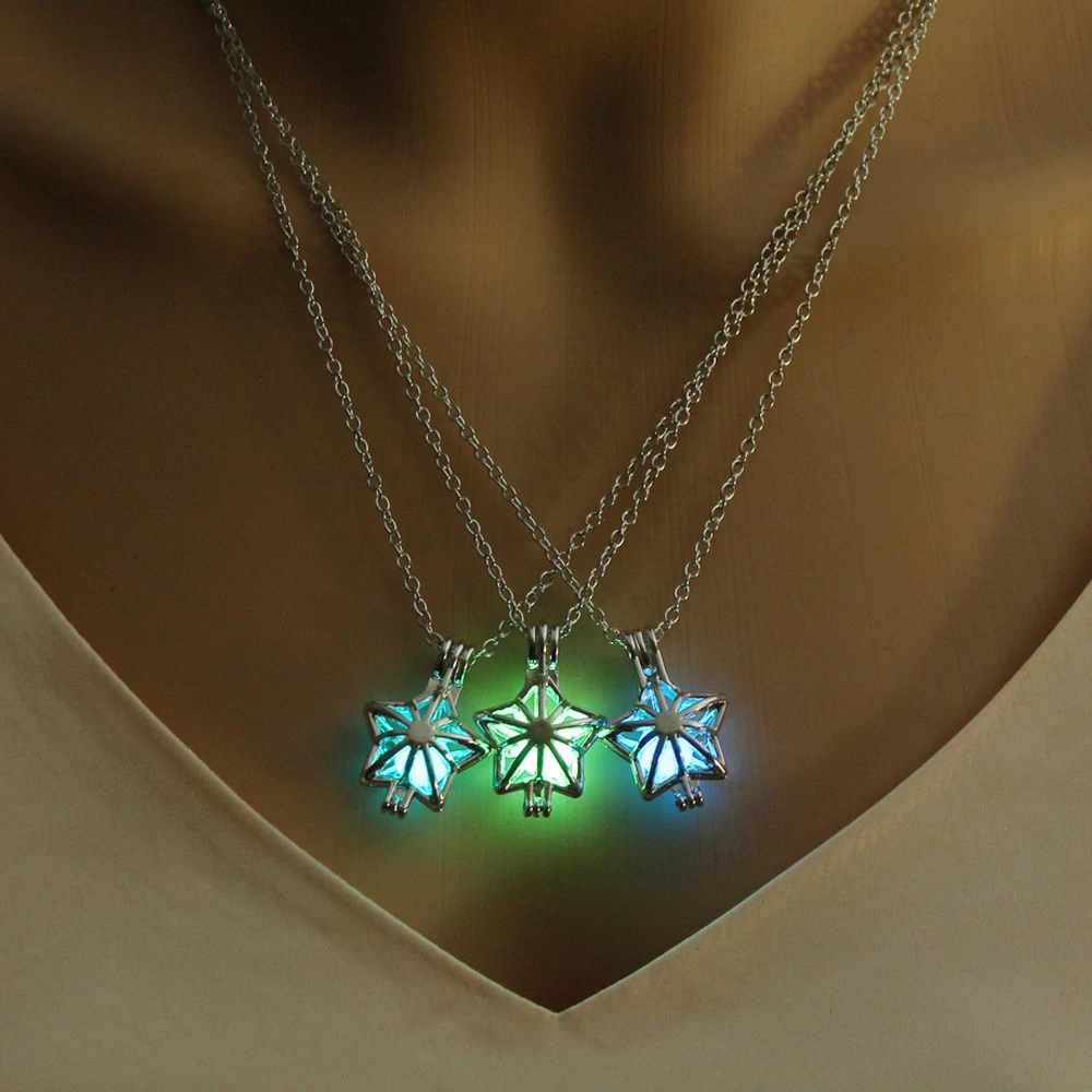 New Luminous Star Pendant Necklaces For Women Men Teens Trendy Creative Fluorescent Hollow Star Pendant Necklace Fashion Jewelry 
New Luminous Star Pendant Necklaces For Women Men Teens Trendy Creative Fluorescent Hollow Star Pendant Necklace Fashion Jewelry