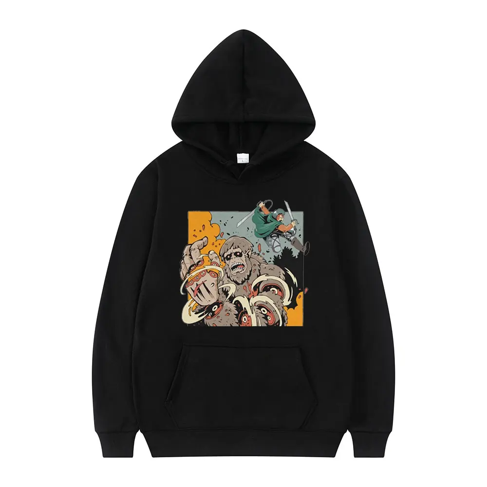 Anime Attacks on Titan Eren Yeager Levi Ackerman New Harajuku Fun Animal Print Winter Long-sleeved Thick Loose Casual Man Hoodie
Anime Attacks on Titan Eren Yeager Levi Ackerman New Harajuku Fun Animal Print Winter Long-sleeved Thick Loose Casual Man Hoodie