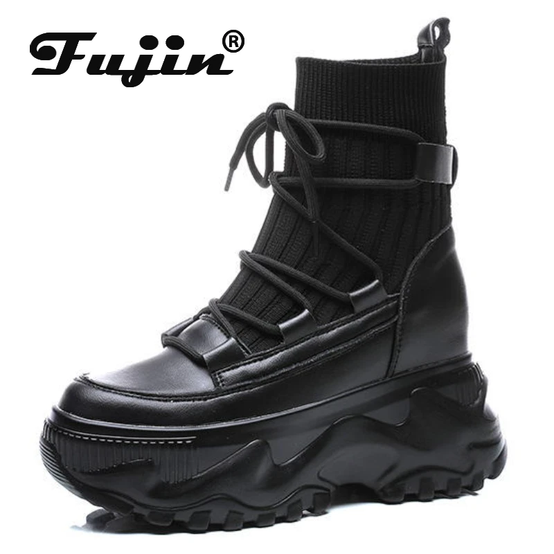 Fujin/зимние сапоги до середины икры из натуральной кожи 8 см; Дышащие ботинки на танкетке; Женские осенние ботинки на шнуровке; Нескользящая о...
Fujin/зимние сапоги до середины икры из натуральной кожи 8 см; Дышащие ботинки на танкетке; Женские осенние ботинки на шнуровке; Нескользящая о...