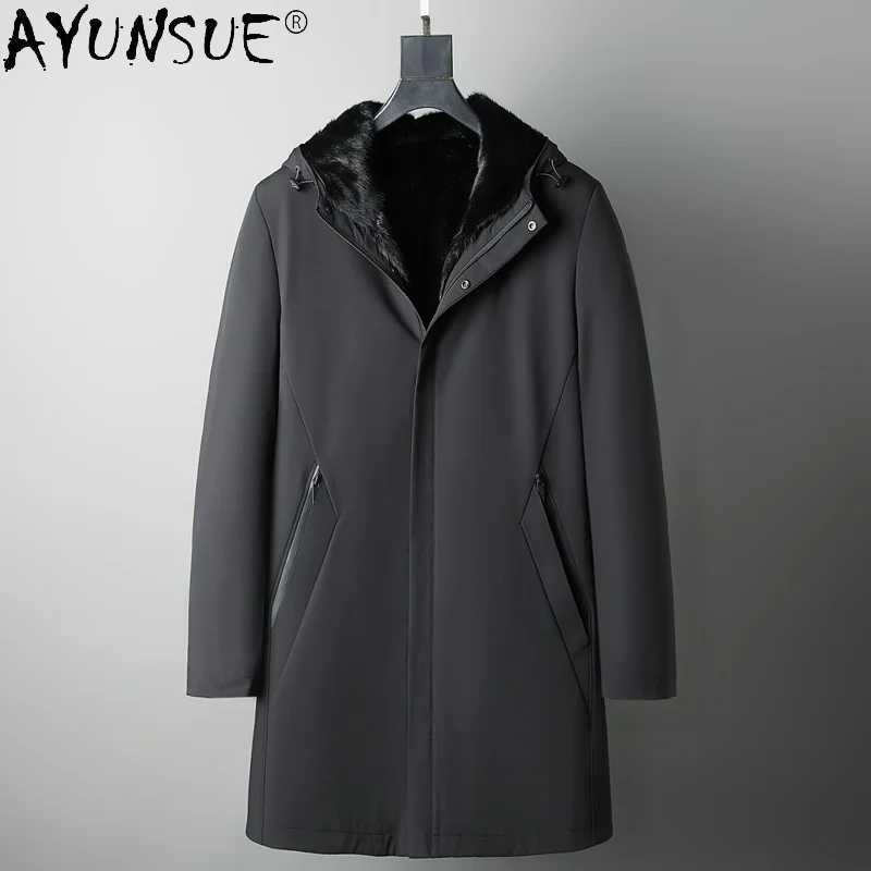 Winter New Parkas Natural Mink Fur Liner Coat Men Shearling Hooded Warm Jackets Casaul Man Clothing Ropa Hombre WPY4436
Winter New Parkas Natural Mink Fur Liner Coat Men Shearling Hooded Warm Jackets Casaul Man Clothing Ropa Hombre WPY4436