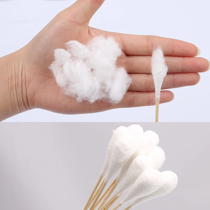 50pcs/Pack Cotton Swab Applicator With Wooden Handles For Cleaning Oil Makeup Remover
50pcs/Pack Cotton Swab Applicator With Wooden Handles For Cleaning Oil Makeup Remover