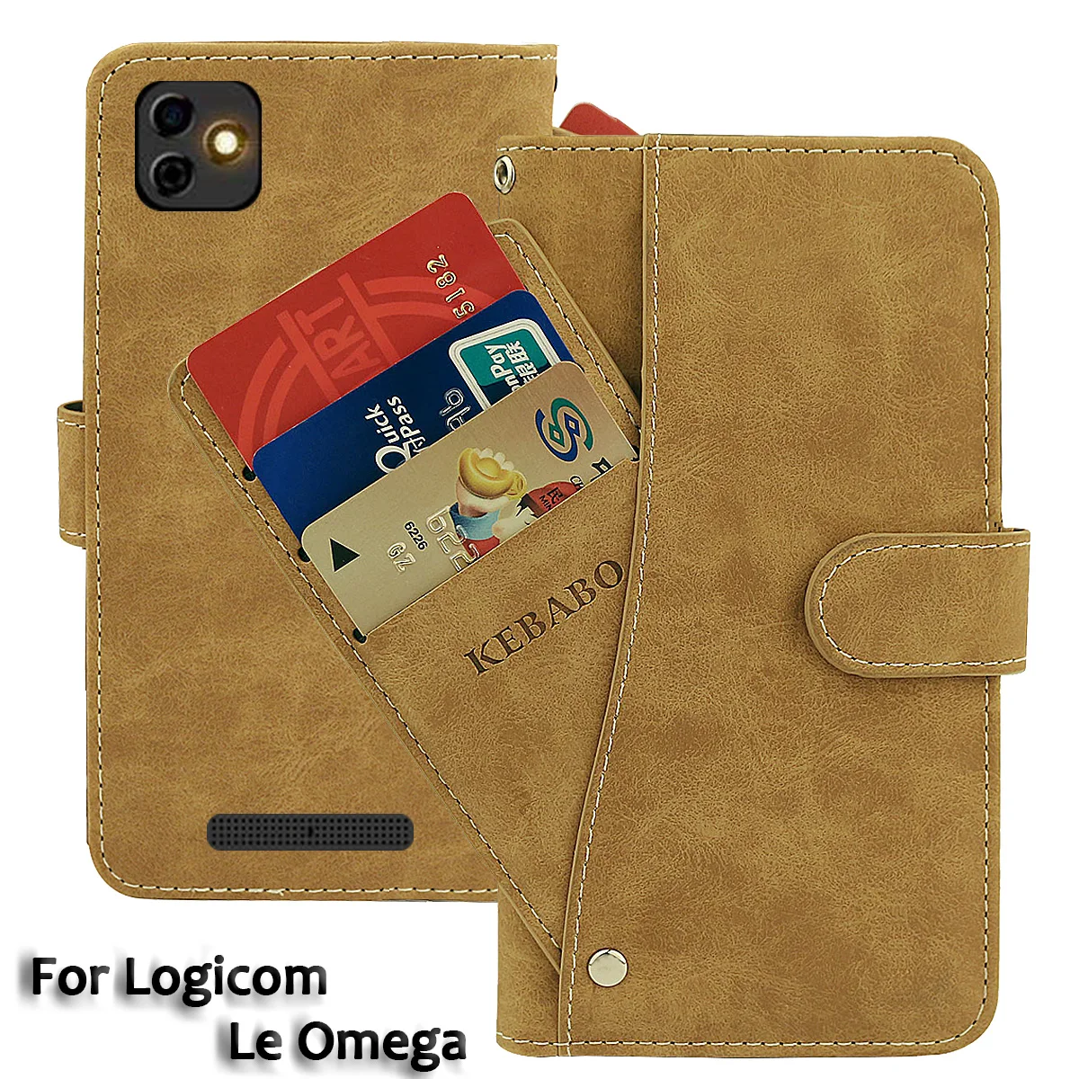Винтажный кожаный кошелек Logicom Le Omega чехол 5 45 дюйма роскошные откидные слоты для