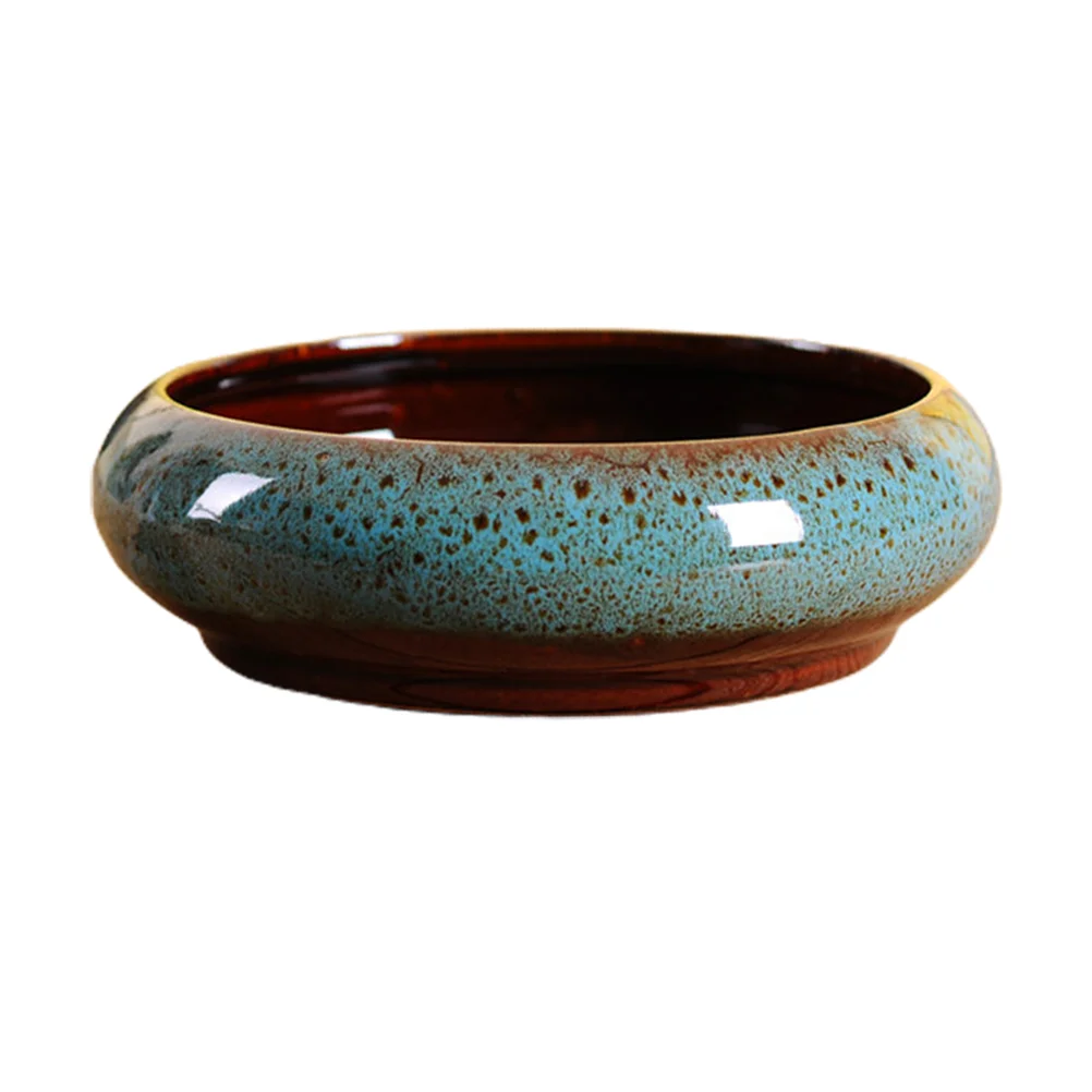 Round Ceramic Planter Flower Pot Water Hydroponic Bowl Pot for Home Office Decoration Random
Round Ceramic Planter Flower Pot Water Hydroponic Bowl Pot for Home Office Decoration Random
